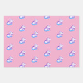 Niedliches Watercolor Baby Hippo Geschenkpapier Set (Vorderseite 3)