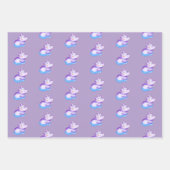 Niedliches Watercolor Baby Hippo Geschenkpapier Set (Vorderseite)