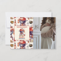 Niedliches Watercolor Baby Q Baby Dusche Foto