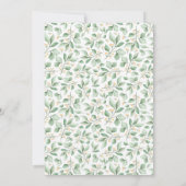 Niedliches Watercolor Baby Raccoon Woodland Babydu Einladung (Rückseite)