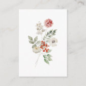 Niedliches Watercolor Fox Babydusche Buchungsanfra Begleitkarte (Rückseite)