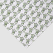 Niedliches Watercolor Green Baby Shoes Muster Seidenpapier (Ausschnitt)