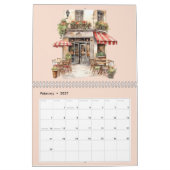 Niedliches Watercolor Kalender (Feb 2027)