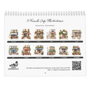 Niedliches Watercolor Kalender