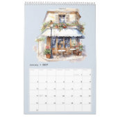 Niedliches Watercolor Kalender (Jan 2027)
