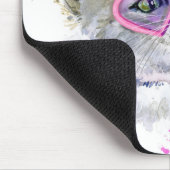 Niedliches Watercolor-Kätzchen Mousepad (Ecke)