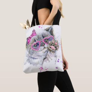 Niedliches Watercolor-Kätzchen Tasche