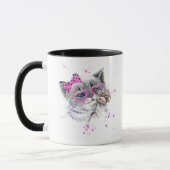 Niedliches Watercolor-Kätzchen Tasse (Links)