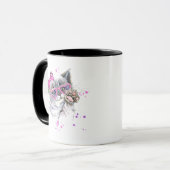 Niedliches Watercolor-Kätzchen Tasse (Vorderseite Links)