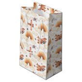 Niedliches Watercolor Rainbow-Flugzeugmuster Kleine Geschenktüte (Rückseite Schrägansicht)