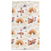 Niedliches Watercolor Rainbow-Flugzeugmuster Kleine Geschenktüte (Vorderseite)