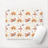 Niedliches Watercolor Rainbow-Flugzeugmuster Mousepad (Mit Mouse)