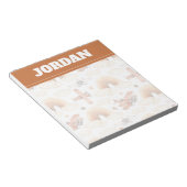 Niedliches Watercolor Rainbow-Flugzeugmuster Notizblock (angewinkelt)