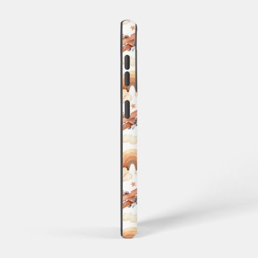 Niedliches Watercolor Rainbow-Flugzeugmuster Samsung Galaxy Hülle (Rechte Seite)