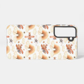 Niedliches Watercolor Rainbow-Flugzeugmuster Samsung Galaxy Hülle (Rückseite (Horizontal))