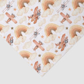 Niedliches Watercolor Rainbow-Flugzeugmuster Seidenpapier (Ausschnitt)