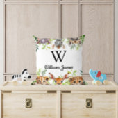 Niedliches Watercolor Safari Animal Baby Kinderzim Kissen