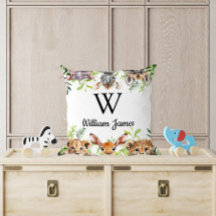 Niedliches Watercolor Safari Animal Baby Kinderzim