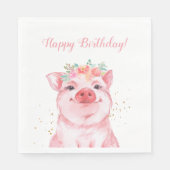 Niedliches Watercolor Serviette (Vorderseite)