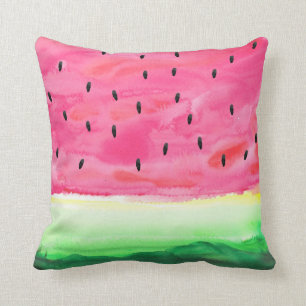 Niedliches Watercolor-Wassermelone-Kissen Kissen