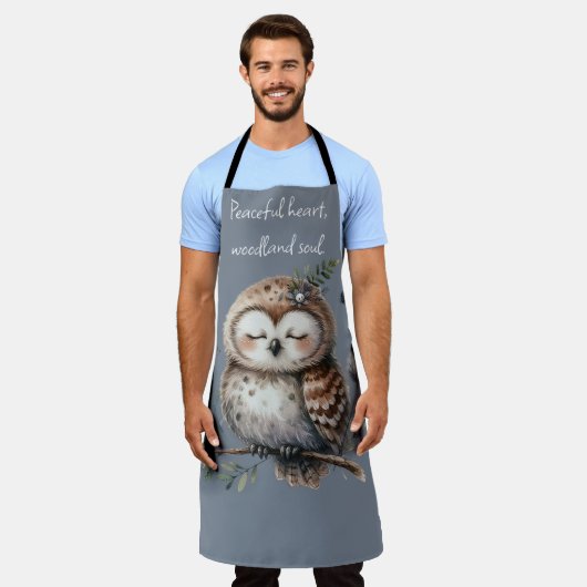 Niedliches Waterfarbe mit Blumenwaldstil Schürze (Getragen)