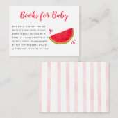 Niedliches Watermelon Babydusche Anfrage Begleitkarte (Vorne/Hinten)