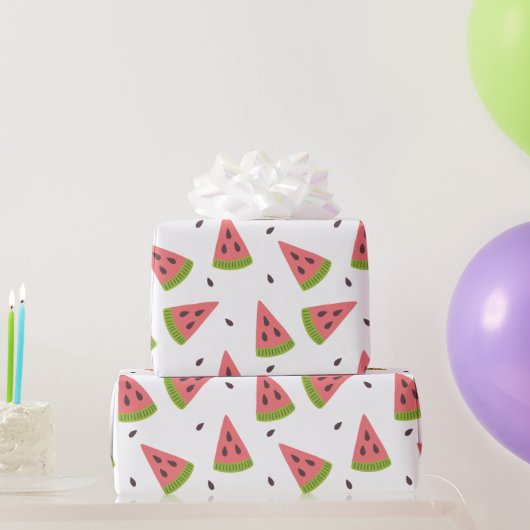 Niedliches Watermelon-Muster Geschenkpapier (Partygeschenke)