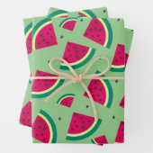 Niedliches Watermelon-Muster Geschenkpapier Set (Beispiel)