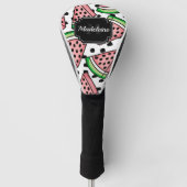 Niedliches Watermelon-Muster Golf Headcover (Vorderseite)