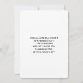 Niedliches Watermelon Muster Pink & Green Vielen D Dankeskarte (Rückseite)