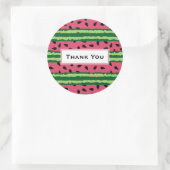 Niedliches Watermelon Muster Pink & Green Vielen D Runder Aufkleber (Tasche)