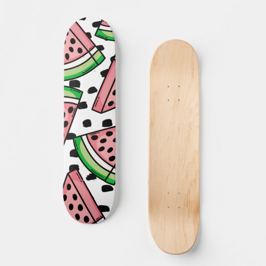 Niedliches Watermelon-Muster Skateboard (Vorderseite)