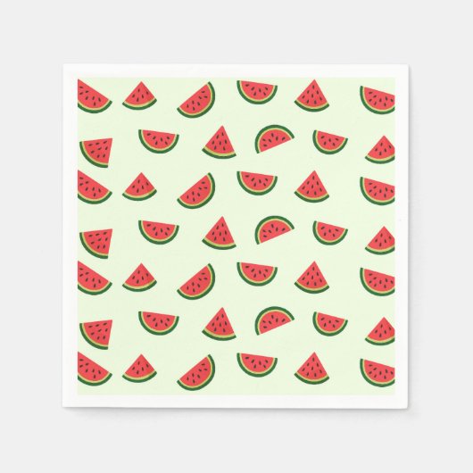 Niedliches Watermelon Muster Sommer Napkins Serviette (Vorderseite)
