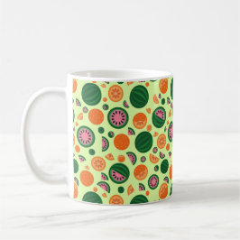 Niedliches Watermelon Orange Summer Frucht Muster Kaffeetasse