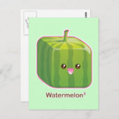 Niedliches Watermelon Postkarte (Vorne/Hinten)