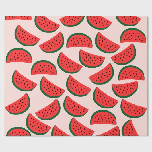 Niedliches Watermelon Wrapping Paper Geschenkpapier (Flach)