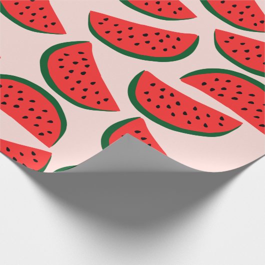 Niedliches Watermelon Wrapping Paper Geschenkpapier (Ecke)