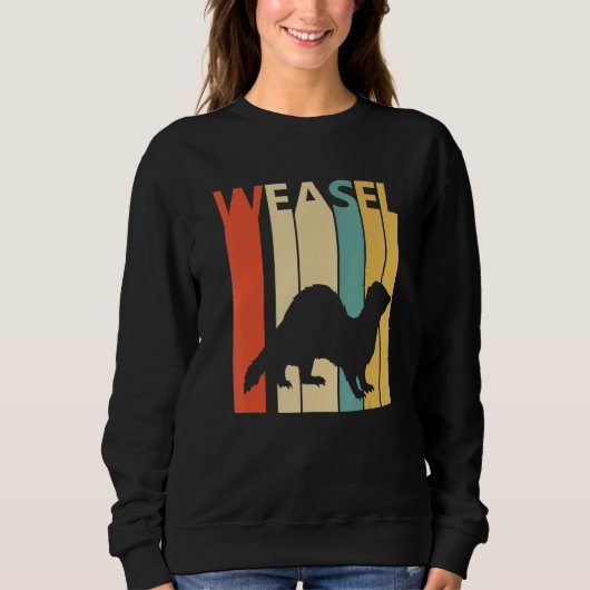 Niedliches Weasel Sweatshirt (Vorderseite)