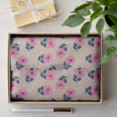 Niedliches Weibchenblumenmuster Seidenpapier (Geschenk)
