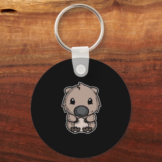 Niedliches weibliches Tiergeschenk Schlüsselanhänger (Vorderseite)