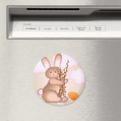 Niedliches, weiches Rosa Ostersonnige Klassik Magnet (In Situ (Geschirrspüler))