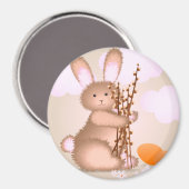 Niedliches, weiches Rosa Ostersonnige Klassik Magnet (Vorderseite/Rückseite)