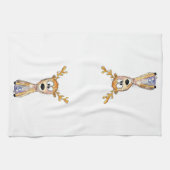 Niedliches Weidehirsch Geschirrtuch (Horizontal)