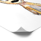 Niedliches Weidehirsch Poster (Ecke)