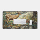 Niedliches Weidehirsch Schreibtischunterlage (Tastatur & Maus)