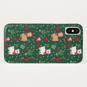 Niedliches Weihnachten Alpaca Case-Mate iPhone Hülle (Rückseite (Horizontal))