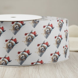Niedliches Weihnachten Alpaca Satinband