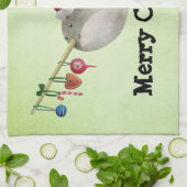Niedliches Weihnachten Narwhal Küchentuch (Gefaltet)