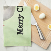 Niedliches Weihnachten Narwhal Küchentuch (Viertel Falte)