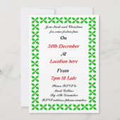 Niedliches Weihnachten Türkei Custom Party lädt ei Einladung (Rückseite)